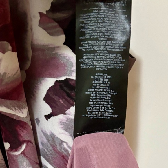 Guess| NEW Gorgeous Purple Black Floral Lace Long Chemise Dress Sz S w/Tags - Picture 8 of 11